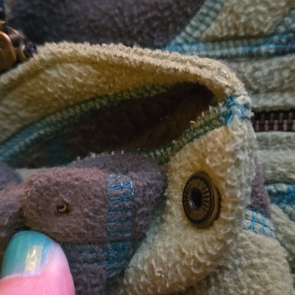 Fleece Leaf Hooded Pixie Vest - image 4